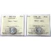 Image 1 : 10-cent 1955 & 1956 ICCS PL66 Heavy Cameo. 2pcs