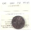 Image 1 : 25-cent 1907 ICCS MS63. Deep, Even Mauve Tones Throughout!