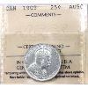 Image 1 : 25-cent 1909 ICCS AU50