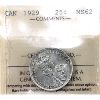 Image 1 : 25-cent 1929 ICCS MS62