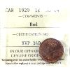 Image 1 : 1-cent 1929 ICCS MS64 Red. Almost Full Red Coin!