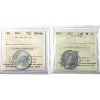 Image 1 : 25-cent 1965 & 1967 ICCS MS66. 2pcs