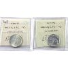 Image 2 : 25-cent 1965 & 1967 ICCS MS66. 2pcs