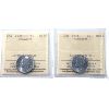 Image 1 : 5-cent 1944 & 1945 ICCS MS66. 2pcs