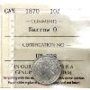 Image 1 : 10-cent 1870 Narrow 0 ICCS AU50