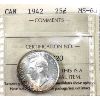 Image 1 : 25-cent 1942 ICCS MS65