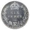 Image 3 : Great Britain 1901 6 Pence ICCS MS64