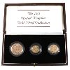 Image 1 : Great Britain Gold 1983 3-Piece Proof Collection (Contains 0.824oz of Pure Gold)