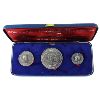 Image 1 : Tonga Palladium 1967 "First Palladium Coinage in History" 3-Piece Commemorative Set (3.677oz. Pure)