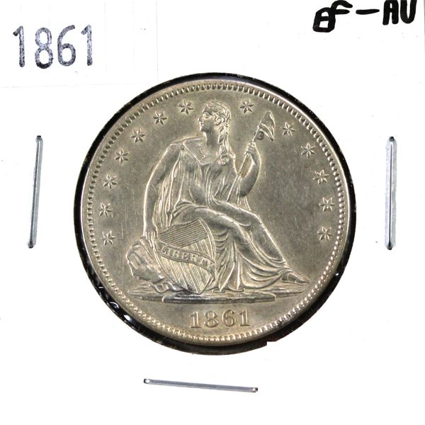 USA 1861 Half Dollar EF-AU