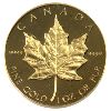 Image 2 : 1989 Gold $50 Commemorative 1oz. Maple Leaf Issue Fine Gold in Wood Display Case (Tax Exempt)