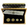 Image 1 : 1989 Gold Commemorative Maple Leaf Issue 4-Piece .9999 Fine Fractional Set. Set #2424 (Tax Exempt) 