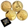 Image 1 : 2016-2017 Gold 25-cent Predator vs Prey .9999 Gold Set in Magnifying Case. 4pcs (Tax Exempt)