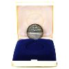 Image 1 : Iraq Silver 1977 1 Dinar Tharthar-Euphrates Canal .900 Fine Proof Coin in Original Display Box