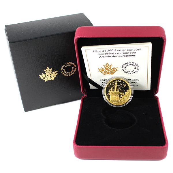 2019 Gold $200 Early Canadian History: Arrival of the Europeans .9999 Gold (Tax Exempt) 