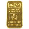 Image 1 : Vintage 2oz .9999 Fine Gold Johnson Matthey Bar with Blank Reverse. Serial #004816 (Tax exempt)