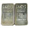 Image 1 : Pair of Johnson Matthey 5oz Fine Silver Bar with Blank Reverse (Tax Exempt)