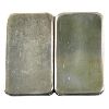 Image 2 : Pair of Johnson Matthey 5oz Fine Silver Bar with Blank Reverse (Tax Exempt)