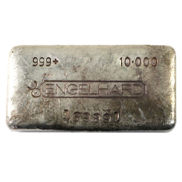 Engelhard Canada 10oz Fine Silver Bar '5th Series' with Bull Mark (TAX Exempt).