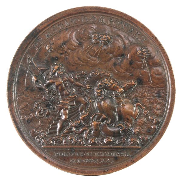 Medal 1731 George II, Second Treaty of Vienna Eimer# 523 Copper 47mm by J. Crocker.