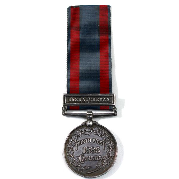 Canada 1885 North West Canada Medal; CLASP: Saskatchewan; NAMED: Corpl W W Small 10th Batt R G 36mm