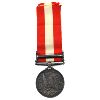 Image 1 : Canada c.1899 General Service Medal, CLASP: Fenian Raid 1866, NAMED: Cpl. J.McGibbon 18th Bn, 36mm