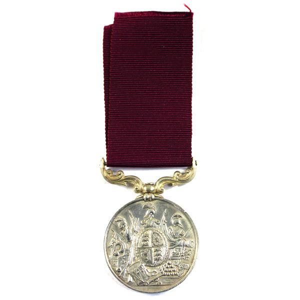Great Britain 1855-1874 Good Conduct Medal, Type 2, NAMED: 408 TSM W. Jordan 12th Lancers, 36mm EF