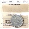 Image 1 : Newfoundland 20-cent 1885 ICCS VF30
