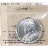 Image 1 : Newfoundland 50-cent 1917C ICCS MS63