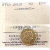 Image 1 : Newfoundland Gold 1882H $2 ICCS EF40