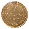 Image 3 : Newfoundland Gold 1882H $2 ICCS EF40