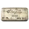 Image 1 : Scarce Silvertowne 10oz Fine Silver Bar. Serial #28035 with Waffle Pattern Reverse.
