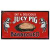 Image 1 : JU-CY PIG Barbecued Porcelain Sign XXX Rootbeer