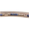 Image 4 : White Gold Diamond and Gemstone Bangle Bracelet
