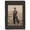 Original 1887 Photograph of Known Montana Cowboy D.J. OMalley Autographed