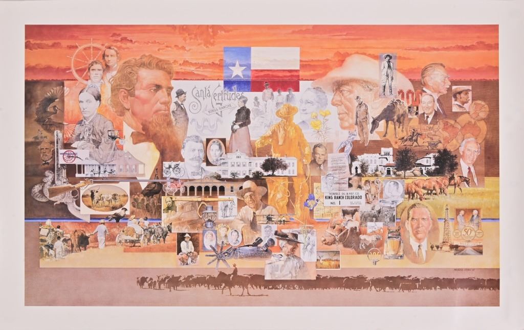 King Ranch Printa Exxon 50th Anniversary/ King Ranch Poster