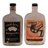 Image 1 : Lucky 7 & Four Aces Paper Label Whiskey Bottles