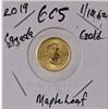 Image 1 : 2019 Canada Gold Maple Leaf $5 Gold Coin