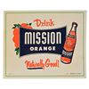 Image 1 : Drink Mission Orange Cardboard Ad
