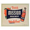 Image 1 : Drink Mission Orange Cardboard Ad