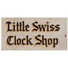 Image 1 : Little Swiss Clock Shop Painted Wood Sign