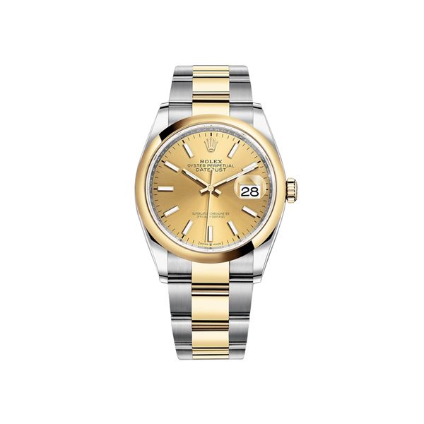 Rolex 36MM Datejust SS/YG Model # 126233