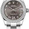 Image 1 : Rolex 31MM SS Datejust with Diamond Bezel Model # 278384RBR