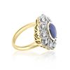 Image 2 : 3.35ct Natural Ceylon Star Sapphire 18K Yellow Gold Ring
