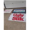 Image 1 : THREE ASSORTED FISHING BANNERS, QUANTUM, SHAKESPEAR, UGLYSTICK