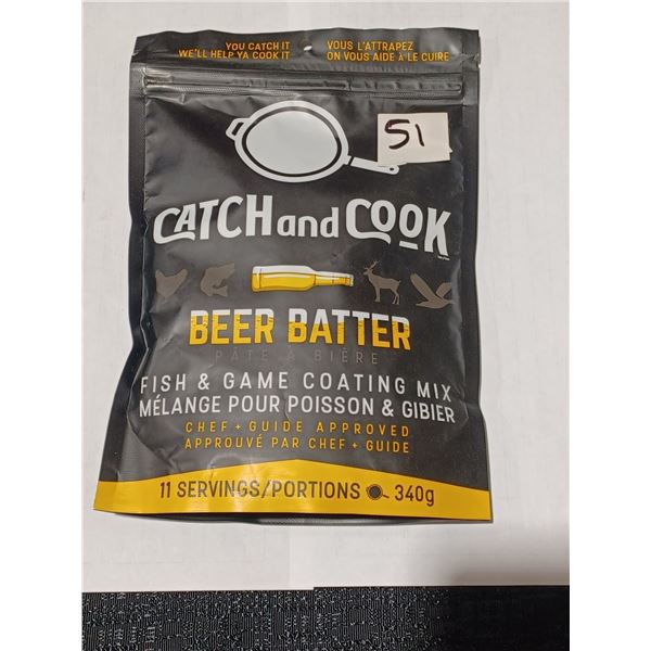 CATCH&COOK 11 SERVING BEER BATTER FISH AND GAME MIX