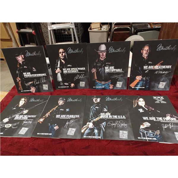 8 WEATHERBY PRO TEAM POSTERS