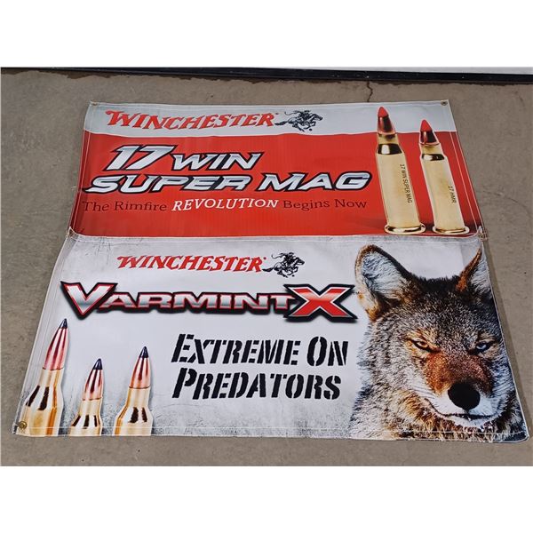 2- 23X48" WINCHESTER BANNERS
