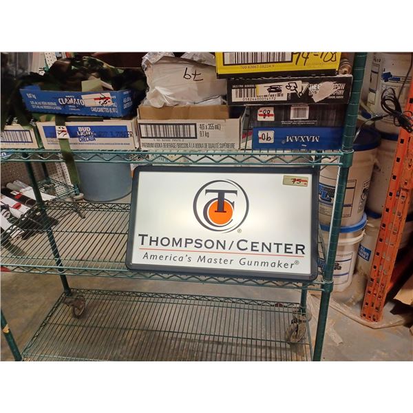 THOMPSON CENTREFIRE LIGHTED SIGN 14'X24' WORKS GREAT