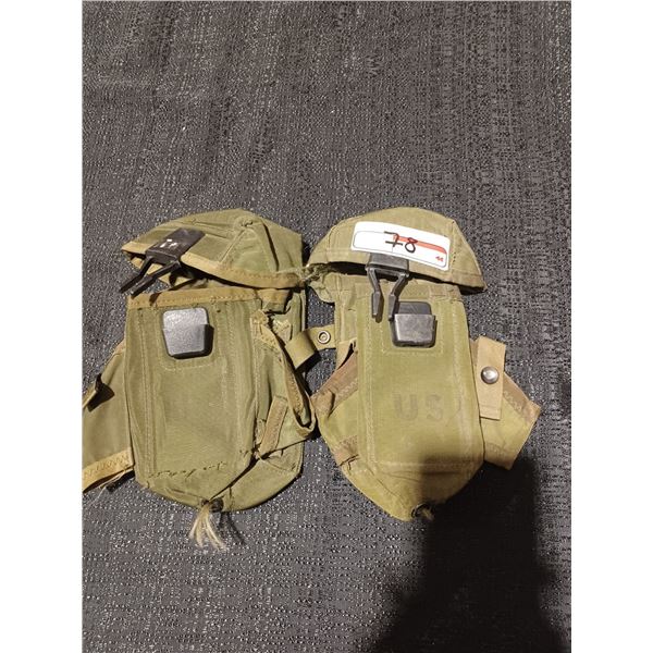 TWO US ARMY MAGAZINE POUCHES